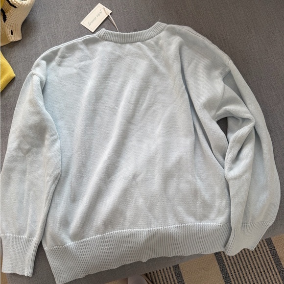 NWT Julia Amory Falmouth Sweater in Gracie Blue Large - Picture 7 of 9